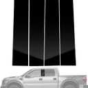 BASIKER 4Pcs Compatible with 2004-2014 Ford F150 Door Window Trim Anti Scratch Stickers Door Pillar Moldings