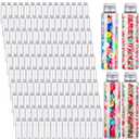 Tioncy 150 Pcs 50 ml Clear Plastic Test Tubes Gumball Tubes Plastic Vials with Caps Storage Containers for Plants, Beads Candy Powders Spices Storage Scientific Experiments Interest Cultivation
