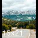Wood 15x21 Picture Frame Black for Wall Hanging, 15 x 21 Frame Photo Frame for Wall Horizontally or Vertically, Black, 1 Pack