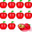 20pcs large Apple Shaped Plastic Candy Boxes  Fruit Shape Packaging Containers for graduation seasonChristmas, Wedding, Teacher Gifts, Party Favors, Treat Boxes for Holiday and Events (20)