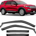 in-Channel Extra Durable Rain Guards for Ford Explorer 2020-2025, Window Deflectors, Vent Window Visors, 4 Pieces - 200619