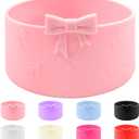 Bows Silicone Water Bottle Boot, Stanley Cup Accessories Anti-Slip Protective Sleeve for Water Bottle, Protector Sleeve Cover Boots for Stanley 40 30 oz with Handle