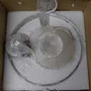 Edwarmlux 1 Light Wall Sconce, Mid Century Modern Globe Wall Sconce, Ceiling Light Fixture, Vanity Light Fixture, Indoor Wall Light for Living Room Bedroom Hallway Bathroom Entry (White)