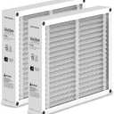2 Pack 16x20x4 Air Filter Replacement Compatible with Honeywell FC100A1003 Pleated HVAC, MERV 13 Furnace Filter, Foldable Design (Actual Size: 15.94 x 19.75 x 4.38 Inches)