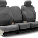 Coverking Custom Fit Seat Cover Designed for Select Chevrolet Models: 1 Row, Suede Fabric, Charcoal Solid