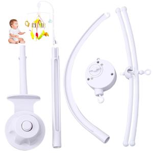 Mobile Holder for Crib, Mobile Holder for Crib with 360 Rotating Music Box, Detachable Clip On Arm for Infant Bed