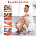 Comfytemp USB Wearable Heating Pad for Ankle and Feet With 3 Heat and Time Settings, Electric Heated Wrap for Achilles Tendonitis, Sprained Ankle, Heel Pain Relief, Plantar Fasciitis