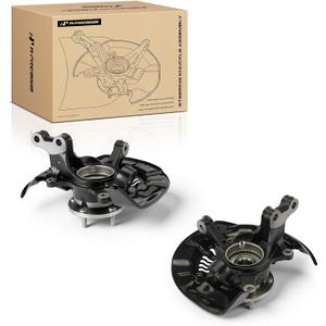 A-Premium 2X Front Left and Right Steering Knuckle & Wheel Bearing Hub Assembly Compatible with Toyota Highlander 2008-2017 & Lexus RX350 RX450h 2010-2015, Driver and Passenger Side