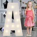 3FT Marquee Light Up Letters A, Big Marquee Letter for Graduation Baby Shower Birthday Engagement Wedding Marry Me Party Decoration Backdrop