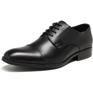 Bruno Marc Men's Oxford Dress Shoes (9.5, Black)
