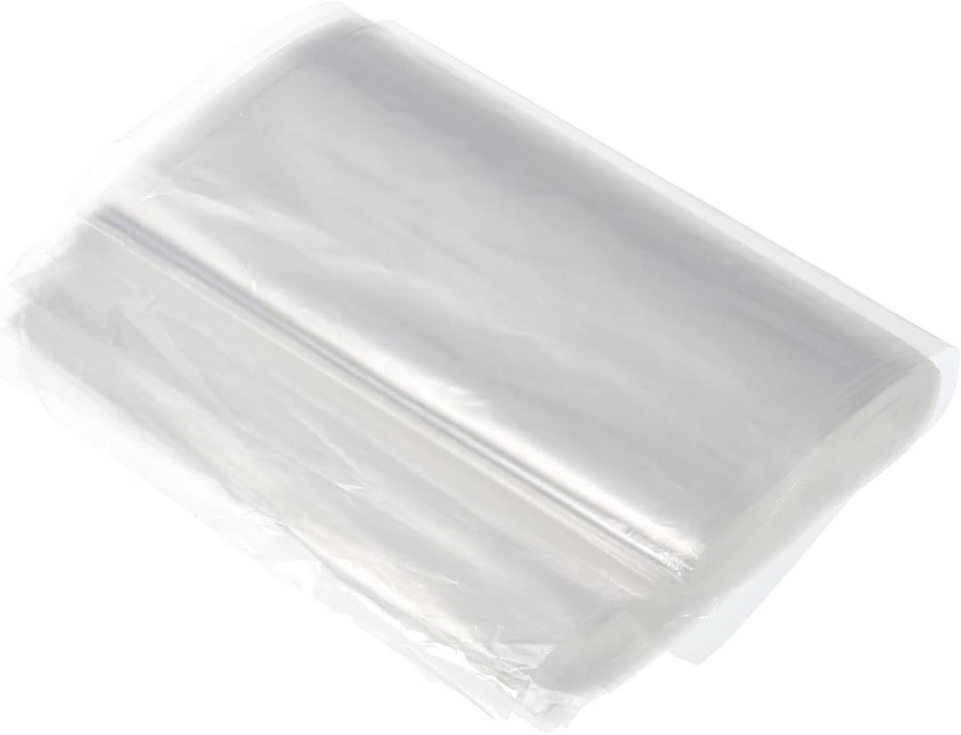 PATIKIL Clear Flat Open Poly Bags PE Plastic 2 Mil 6x12 in for Hardware, Collectibles, Jewelry, Cards, Craft Supplies Pack of 100 (6"x12")