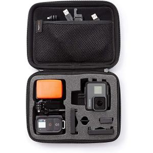 Amazon Basics Small Carrying Case for GoPro And Accessories, 9 x 7 x 2.5 Inches, Solid, Black