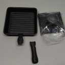 Norpro Mini Cast Iron Panini Pan with Press, 5.9 IN, As Shown