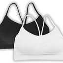 Girls Training Bra Camisole Ribbed Crop Bra Spaghetti Strap Ages 8-14 | Soft nylon spandex girls first bra with adjustable spaghetti straps for dance, school, sports, layering and everyday comfort. (20 - 22)