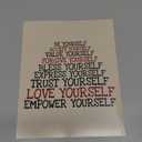 "Accept Forgive Love Yourself" Wall Art Print - 8x10” Modern Typographic Print For Living Room Décor, Home Decor, Perfect Motivational Wall Art For Self-Confidence, Unframed
