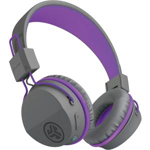 JLab JBuddies Studio Kids Headphones Wireless - Wired Mode, Sharing, Purple | Bluetooth Kids Headphones for Boys & Girls, Volume Limited Childrens Earphones with Mic, 24+ Hr Playtime, Noise Isolation