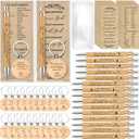 Lincia 20 Sets Bulk Christian Gifts for Women Men Christian Pens Bible Verse Bamboo Pens Bookmarks and Keychains Inspirational Religious for Back to School Gifts Church Teacher Fathers