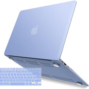 IBENZER Compatible with Old Version MacBook Air 13 Inch Case (2010-2017 Release). Models: A1466 / A1369, Plastic Hard Shell Case with Keyboard Cover for Mac Air 13, Serenity Blue, A13SRL+1A