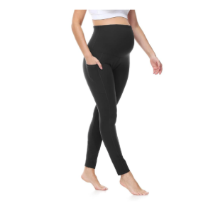 4 Pack Women's Maternity Leggings Over The Belly Soft Non-See-Through Workout Yoga Pants Pregnancy Leggings, XXL
