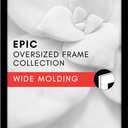 Americanflat 14x24 Poster Frame with Polished Plexiglass - Black Picture Frame - Wide Photo Frames Made of Engineered Wood for Vertical or Horizontal Wall Display - Epic Collection - Black