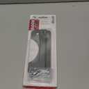 U 9500 3'' x 7'' Latch Guard Plate Cover, Door Security Strike Plate, Easy to Install, Protect Against Forced Entry (Gray) (1 Pack)