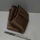 Patio Umbrella Cover, Sturdy 420D Oxford Waterproof Offset Banana Style Umbrella Cover with Zipper and Rod (Brown, Fits Cantilever Offset Umbrella 12-14 Feet DIA)