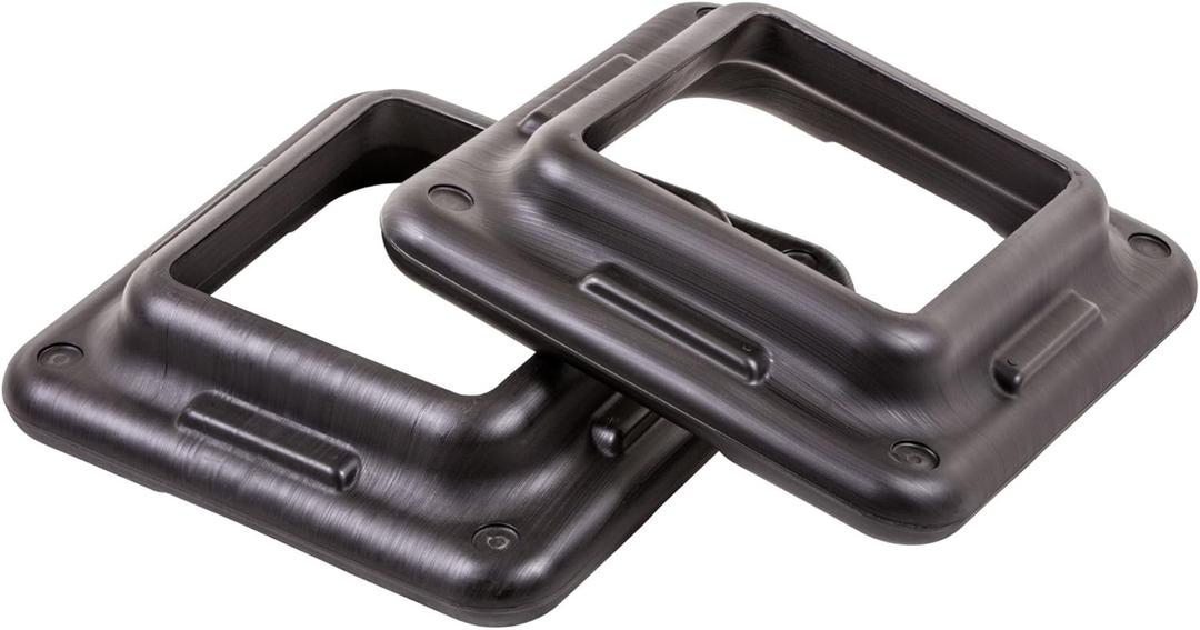 The Step (Made in the USA) Original Health Club Aerobic Step Risers in Black for Use with The Step Aerobic Platform  Health Club Size (2 count)