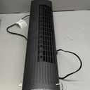 Amazon Basics 28" 60-Degree Oscillating Tower Fan with Powerful Airflow for Bedroom, Living Room, Office, 3 Speeds, Mechanical Control, Air Circulator, 35W, 27.8"H x 9.4"D x 9.4"W, Black