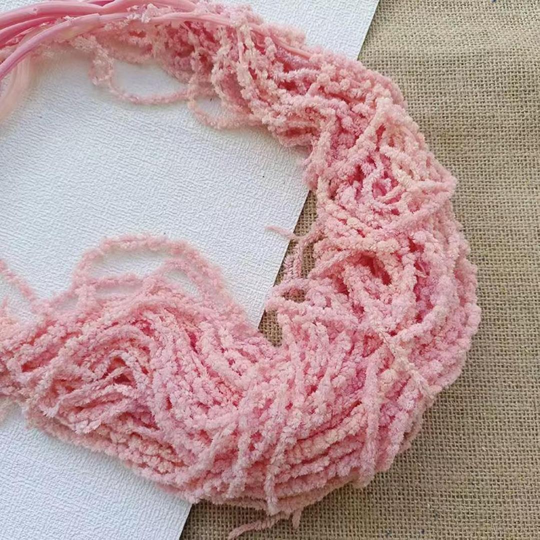 5 PCS Dried Wisteria Hanging Flowers: Natural Dried Amaranthus Hanging Flowers for Home, Garden, Outdoor Ceremony, Wedding Arch, Floral Decor, Vase Filler, Wall Decoration, 24-28 in (Light Pink)