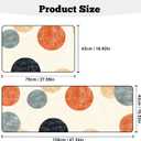 Kitchen Rugs Set of 2, Non-Slip Washable Floor Mats, Colorful Decorative Absorbent Runner Rugs for Kitchen Sink & Stove, Hallways Entryway and Laundry16.9 x27.6 + 16.9"x47.2"
