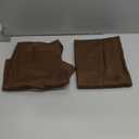 BGment Brown Linen Curtains 84 Inch Length 2 Panels for Living Room Windows, Chocolate Semi Sheer Drapes Textured with Rod Pocket for Farmhouse Bedroom Dining Decor Lightweight, Each 52 Inch Wide