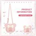 2 x Toddler Purse Gifts for Girls, Little Girl Purse Kids Wallet Crossbody Bag, Birthday Gifts for 3 4 5 6 7 8 Year Old Girl (R, Pink)