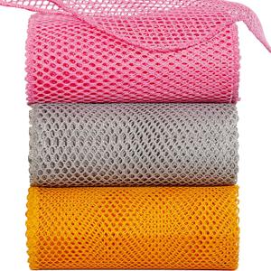 12Pcs Dish Wash Net,Innovative Mesh Cloth,Ultra Non-Scratch Dish Rags for Washing Dishes,100% No Odor/Quick Dry,Perfect Scrubber,Dish Sponges for Washing Dishes Yellow/Pink/Gray