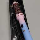 1 1/2 Inch Thermal Brush, Curling Heated Brush Round Fast Heating for Women, Double Voltage for Travel for Hair Straightening Curling Volumize, Ceramic Tourmaline Technology (Muliti-colored)