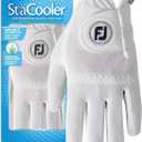 FootJoy Women's StaCooler Golf Glove, Pearl Small, Worn on Right Hand (White, S)