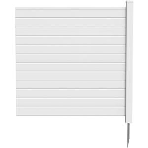 Cannot Be Used AloneCaprihom Single(1Pack) Air Conditioner Fence with One Post  Designed to Be an Extension of One Side of 50" W X 50" H Garbage Can Fence for Outside (50"W X 50"H -1 Panel( Horizontal))