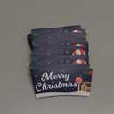 20 Pack Winter Christmas Disposable Coffee Cup Paper Sleeves Xmas Santa Holiday Tea Hot Chocolate Cocoa Sleeves for 12oz 16oz Cups (deep blue)