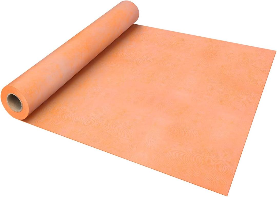 Shower Waterproof Membrane, 3.3ft x 32.8ft (108 sq ft), 23.6 mil Thick polyethylene wall Liner for Wet Areas: Roofs, Walls, Kitchens, bathrooms, saunas.