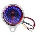 for Motorcycle tach Gorgeri DC 12V Universal Motorcycle LED Display Tachometer Electronic Tach Meter Gauge 16000rpm(Silver + Blue)