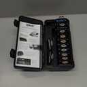 Wahl Genuine SECURE-SNAP Guide Comb Set with Colored Metal Clips and Guard Organization Caddy, 12 Full Size Attachment Guards from 1/16 to 1 for Increased Cutting Performance Grey - 3291-300