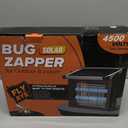 Solar Bug Zapper Outdoor, 4500V Solar Mosquito Zapper Outdoor Waterproof, 1/2 Acre Coverage Rechargeable Electric Fly Zapper, Cordless Portable Mosquito Traps for Backyard, Patio, Camping, Indoor
