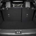 for 2022-2024 2025 QX60 Cargo Liner: All Weather PU Leather Cargo Mat & Backrest Mat (& Rear Left and Right Side Panels) Compatible with Infiniti qx60 Full Coverage Trunk Liner