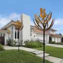 Aombzzj Wind Spinner for Yard and Garden Metal Kinetic Wind Sculptures for Outdoor Decorations(63 x 12.99 inches)