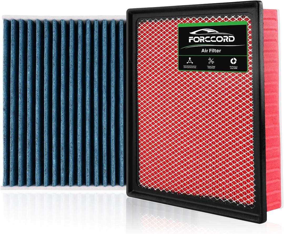 1Pcs HEPA Cabin Air Filter and 1Pcs Engine Air Filter Fit for 2016-2023 Toyota Tacoma V6 Replacement CF10374 CA11895 Accessories