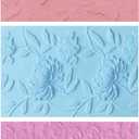 UCEC 3D Embossing Folders for Card Making  3 Pack Plastic Embossing Folder Templates, Durable Embossing Tools for Scrapbooking, Paper Crafts & Handmade Cards, Card Making Tools (Floral & Butterfly)