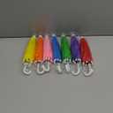 Natudeco 7Pcs Miniature Doll Umbrella Cute Children Umbrella Doll Accssories Birthday Toys Props for Kids Party Dolls Decoration Games,Random Color