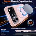 MOZOTER for iPhone 17 Pro Case with Kickstand,[Compatible with MagSafe] [12FT Military Grade Protection] Slim Translucent Matte Shockproof Phone Case,6.3",Pink