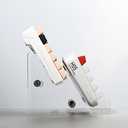 Sumgsn Keyboard Display Stand, Keyboard Storage Stand, Keyboard Holder, White Transparent Acrylic Stand for Two Mechanical Keyboard