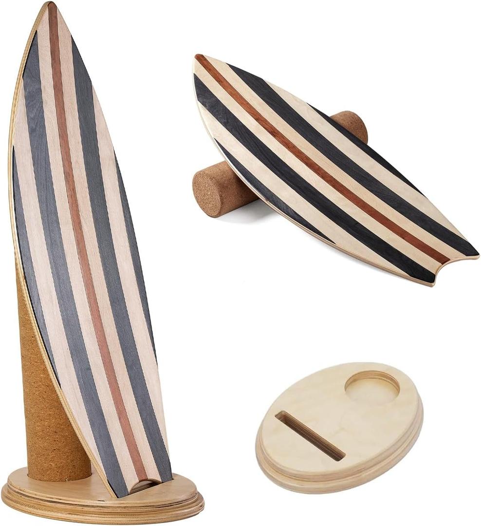 Balance Board with Natural Cork Roller, 30.7 inches