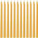12 Pack Taper Beeswax Candles 12 Inch - Handcrafted, Dripless, and 10 Hours Long Burning Beeswax Candles for Elegant Dining, Relaxing, and Celebrating - Set The Mood with Natural Beeswax Candles